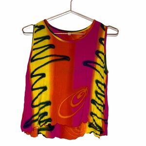Tie Dye Cropped Tank Top